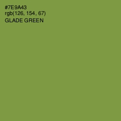#7E9A43 - Glade Green Color Image